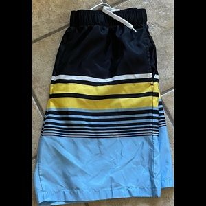 Men’s Men’s Striped Swim Trunks 2X NWOT